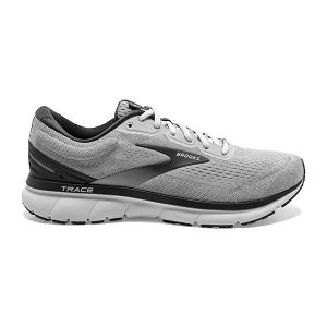 Brooks Trace Mens Road Running Shoes Grey/Black/White | USA-CXO012784